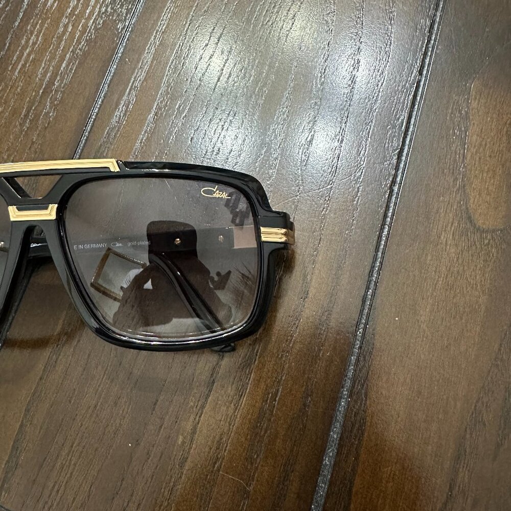 NEW Cazal Sunglasses 8042 Black Gold Gardient Lenses - Picture 2 of 8